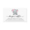 Cute Elephant Pink Diaper Raffle Baby Girl Shower