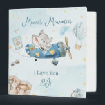 Cute Elephant Plane Adventure Baby Shower Memories 3 Ring Binder<br><div class="desc">Personalize this whimsical ring binder easily and quickly. Simply click the customize it further button to edit the texts,  change fonts and fonts colors. Featuring a cute baby elephant riding a blue plane.  All text is editable.  Matching items available in store. (c) Somerset Fine Paperie.</div>