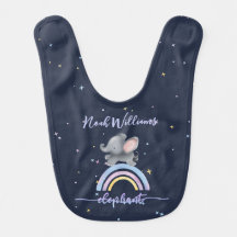 Cute Elephant Playing On A Colorful Rainbow