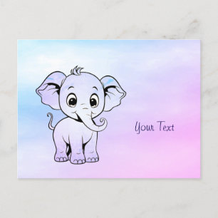 Cute Elephant Postcard