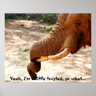 Cute Elephant Poster