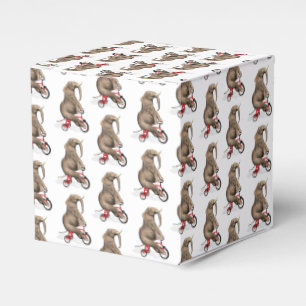Cute Elephant Riding A Tricycle Favor Boxes