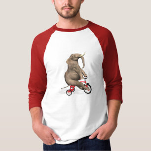 Cute Elephant Riding A Tricycle T-Shirt