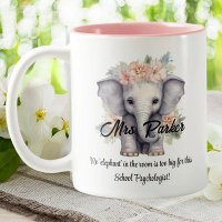 Cute Elephant School Psychologist Quote Therapy 
