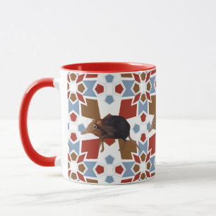 Cute Elephant Shrew Fun Colorful Pattern Mug