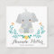 Cute elephant squared for baby business