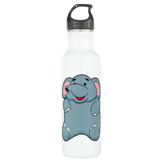 Cute Elephant Stainless Steel Water Bottle (Front)
