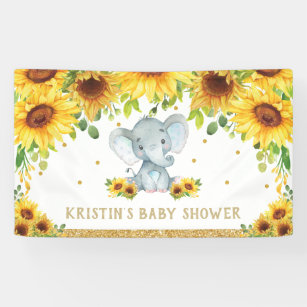 Elephant Baby Shower Backdrops