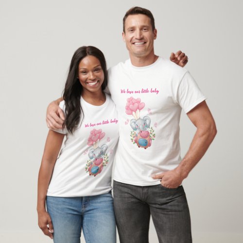 Cute Elephant T_shirt  Personalize Family T_shirt