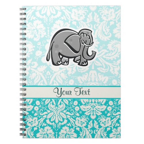 Cute Elephant teal Notebook