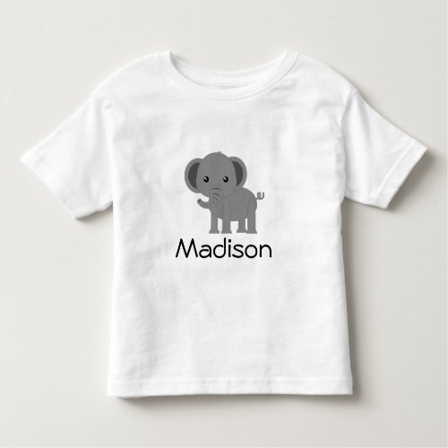 Cute Elephant Toddler T_shirt