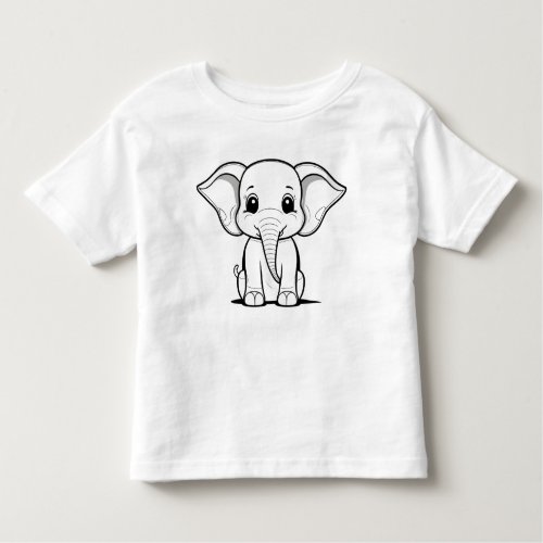 cute elephant  toddler t_shirt