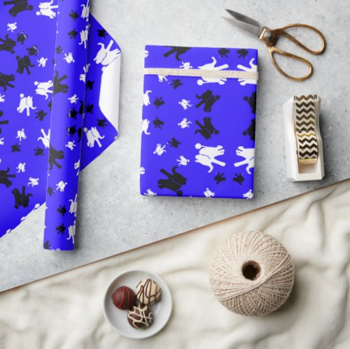 Cute elephant winter solstice gift wrapping paper