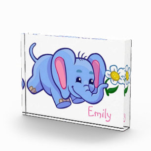 Cute Elephant with Flower Jungle Animal Kids Award