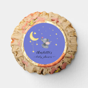 Cute Elephant With Little Butterfly Baby Shower Reese's Peanut Butter Cups
