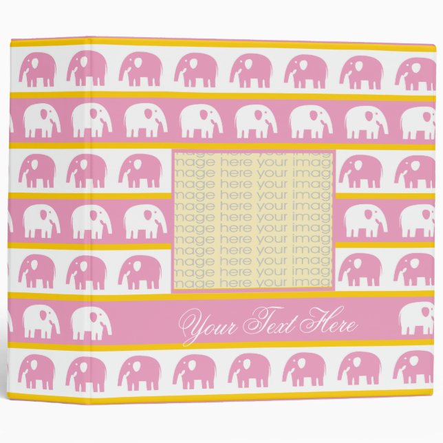 Cute Elephants Binders (Front/Spine)