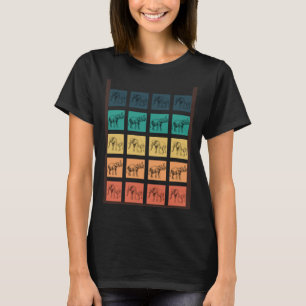 Cute Elephants Elephant Retro Vintage Elephant 1 T-Shirt