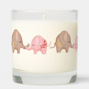 Cute Elephants Scented Candle