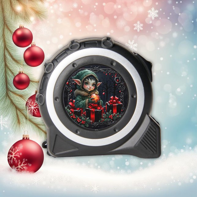 Cute Elf Child in Green Hooded Coat Tape Measure (Creator Uploaded)