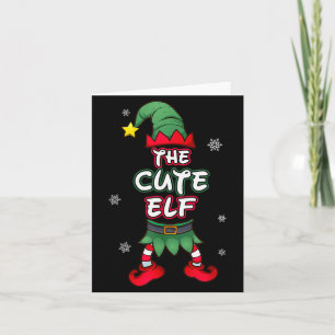 Cute Elf Christmas Pajamas Pjs Matching Family Gro Card