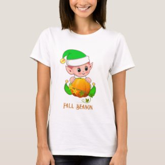 Cute Elf & Pumpkin Fall Season 