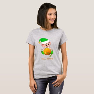Cute Elf & Pumpkin Fall Season 