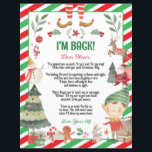 Cute Elf Return Arrival Christmas Letter from Elf<br><div class="desc">Create magical Christmas with this cute letter from Elf.  All text is editable,  it can be customized for an arrival letter,  return letter or goodbye letter.
(c) The Happy Cat Studio.</div>