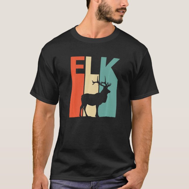 Cute Elk Animal T-Shirt (Front)
