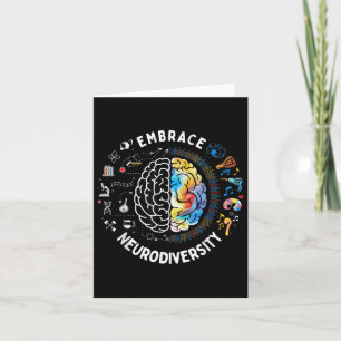 Cute Embrace Neurodiversity Autism Awareness Asd B Card