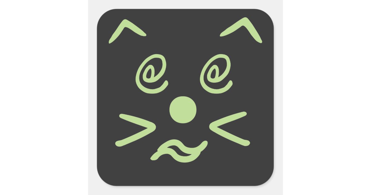 cat face text symbols