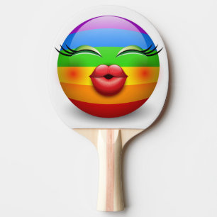 Cute Emoji Face Ping Pong Paddle