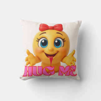 Cute Emoji Pillow – Kawaii Smile Face Home Decor