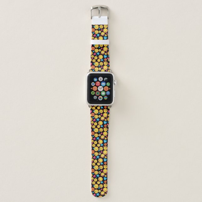 Cute Emoji  Print Watch Band (Front)