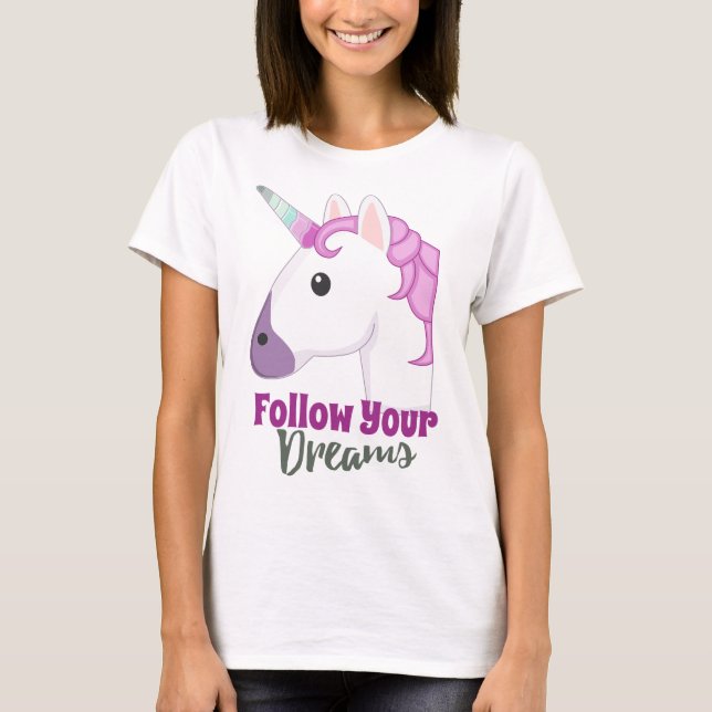 Cute emoji unicorn T-Shirt (Front)