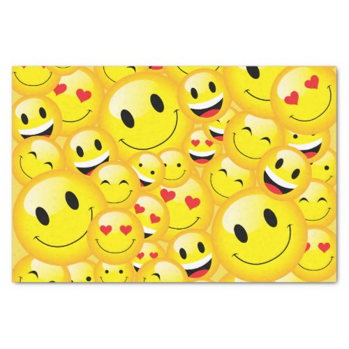 Cute Emoticon Happy Emoji Kids Party Paper