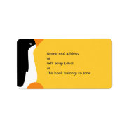 Cute Emperor Penguin Cartoon Name Address Label at Zazzle