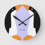 Cute Emperor Penguins Wall Clock at Zazzle