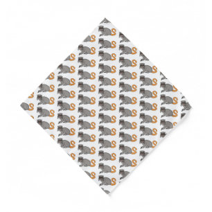 Cute Emperor Tamarin illustration cartoon Bandana