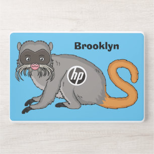 Cute Emperor Tamarin illustration cartoon HP Laptop Skin
