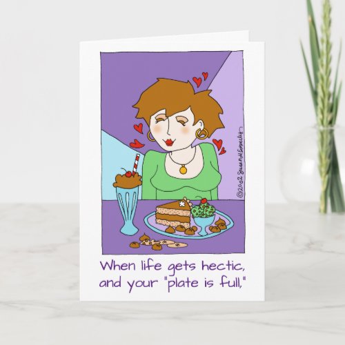 Cute Encouragement for Chocolate Loving Girlfriend Card