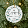 Cute |  Engaged | Our First Christmas Ceramic Ornament