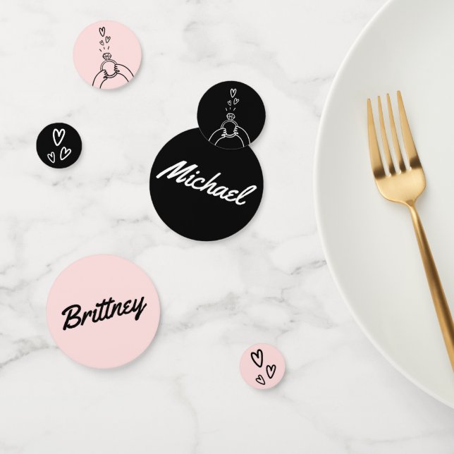 Cute Engagement Ring Confetti (Group)