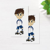 Cute England Soccer Boy Bookmark (Desk)