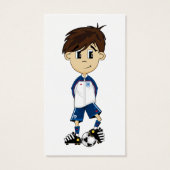 Cute England Soccer Boy Bookmark (Back)