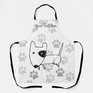 Cute English Bull Terrier Apron