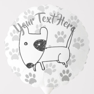 Cute English Bull Terrier Balloon