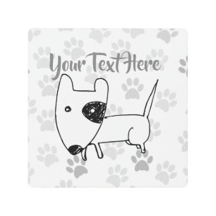 Cute English Bull Terrier Metal Print