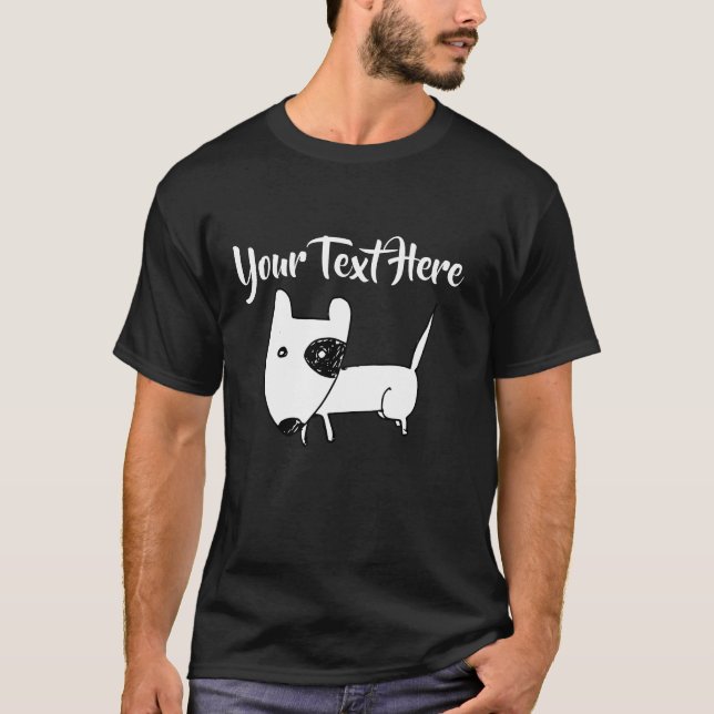 Cute English Bull Terrier T-Shirt (Front)