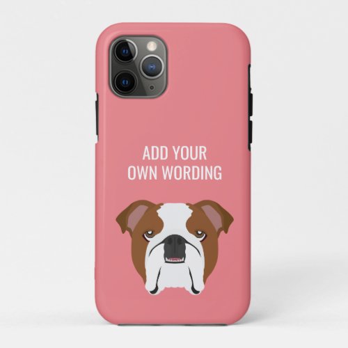 Cute English Bulldog iPhone 11 Pro Case