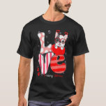 Cute English Bulldog Dog Love Valentine Puppy T-Shirt